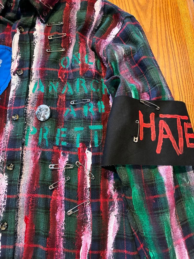 アナーキーシャツ10 \"Grunge or Bread\" メンズXLサイズ