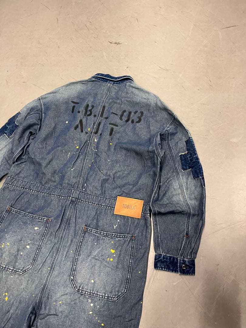 専用 希少 TOBILA　CLデニム リメイク加工 オールインワン　つなぎ