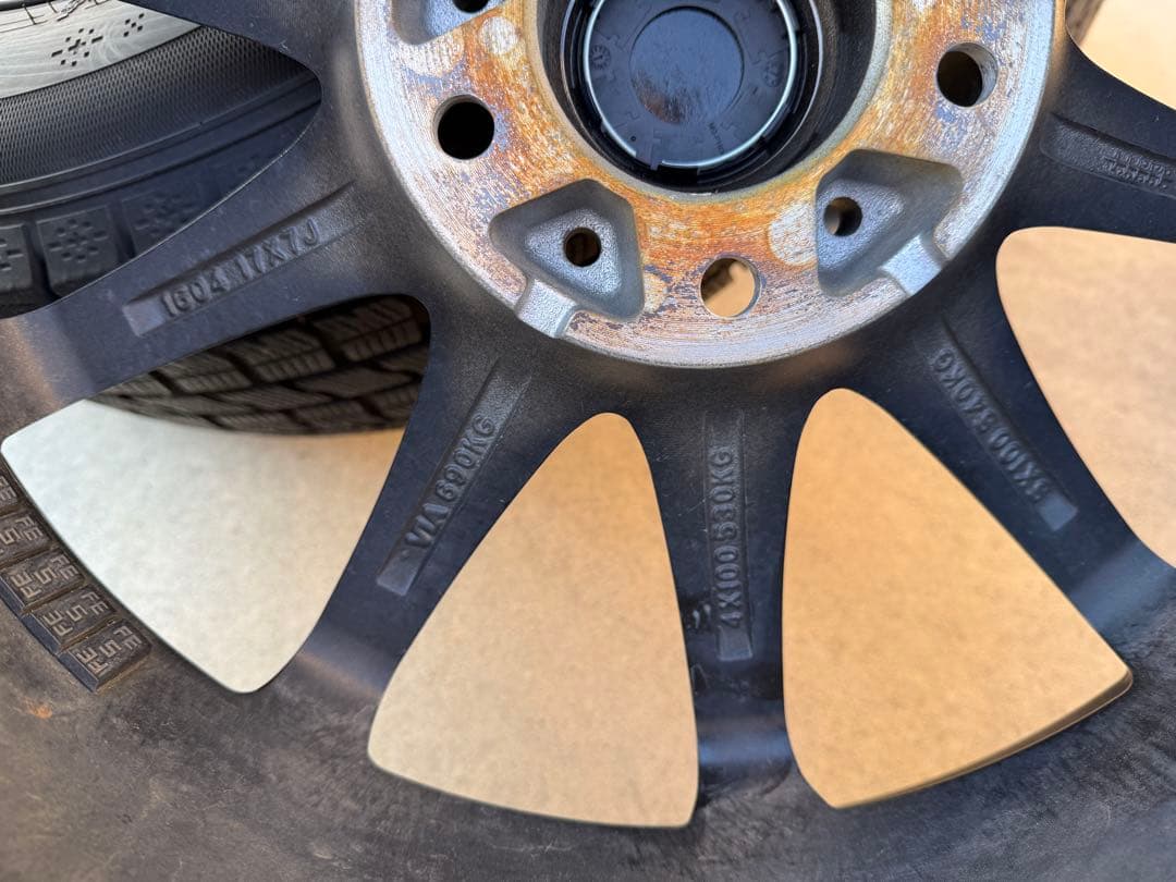 225/60R17 スタッドレスアルミセット 23年製 アイスナビ7 5穴