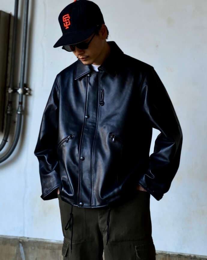 HOUSTON MK3 ブラック レザージャケット L