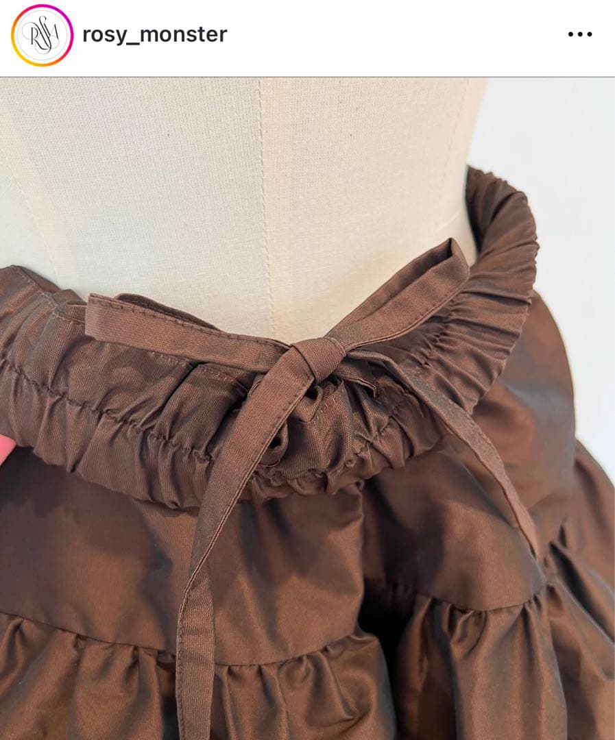 ロージーモンスター　バルーンキュロット　パールホワイト