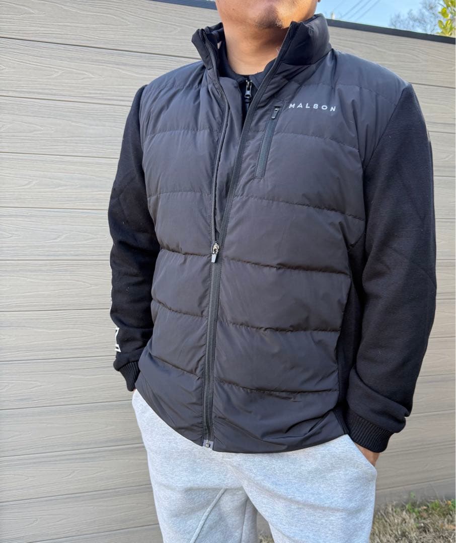 即日発送マルボンメンズ ゴルフウェアダウン アウタージャケットニットダウンXL