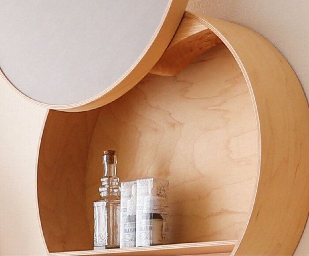 【新品未使用】大雪木工moon 壁掛け収納　収納ラック　インテリア　日本製