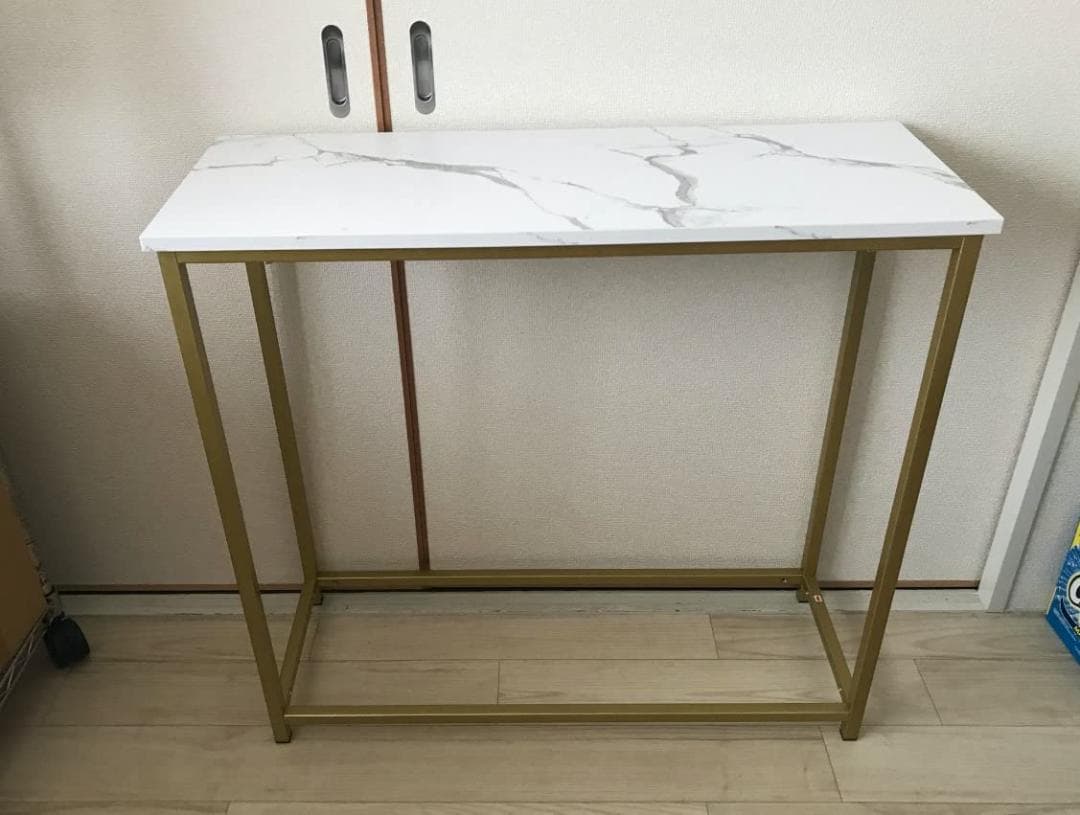 玄関収納 大理石調 高級感のある コンソール サイドテーブル