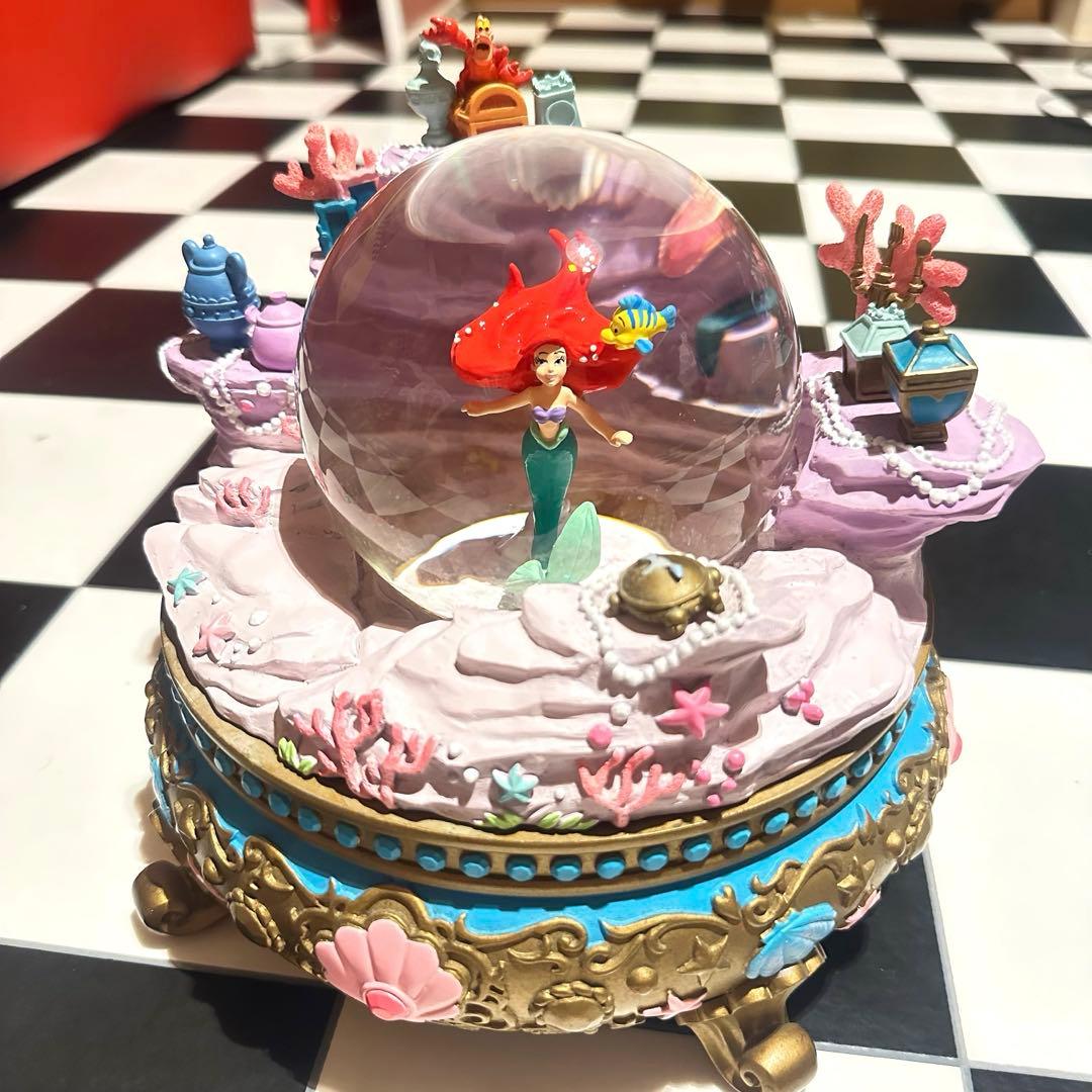 【早い者勝ち！】アリエル スノードーム オルゴール