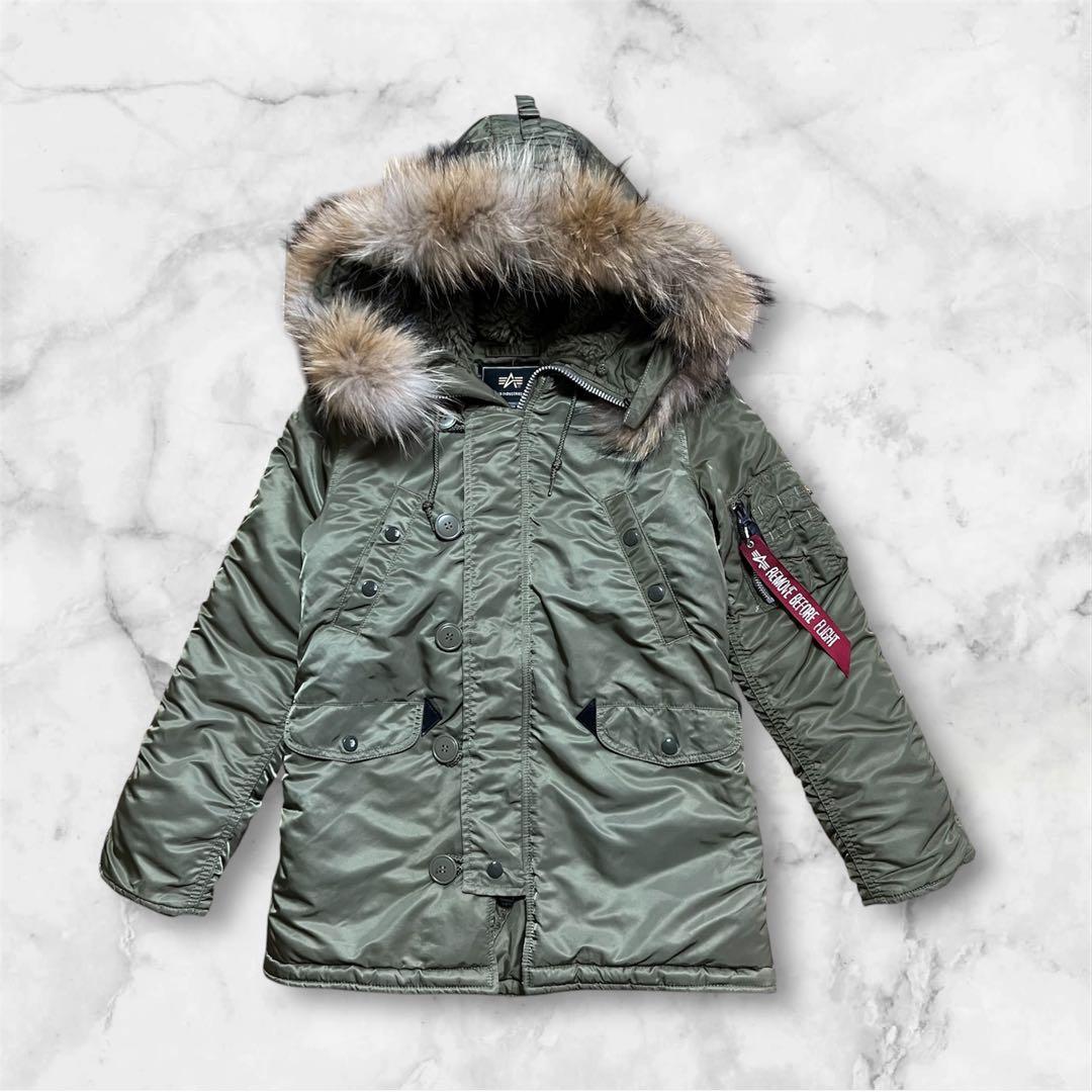 アルファ インダストリーズ N-3B ミリタリージャケット　レディース　S