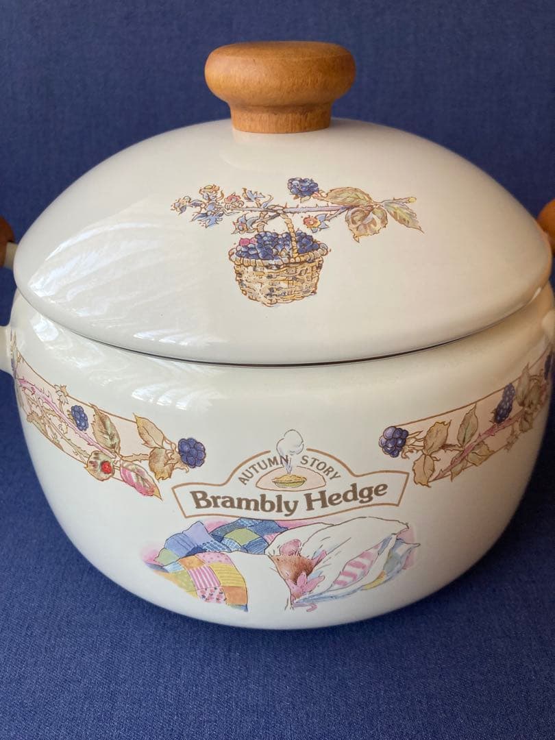 ブランブリーヘッジ 　両手鍋　ホーロー　希少