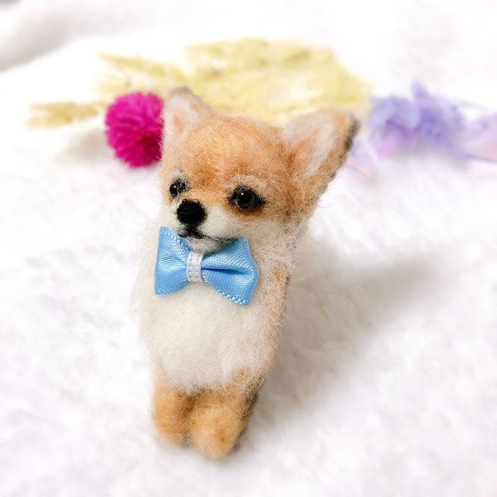 お客様確認用！羊毛フェルト☆ハンドメイド♪チワワブローチ