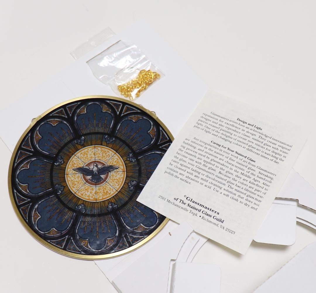 ルイスティファニー ヴィンテージ ステンドグラス 精霊 教会 アメリカ 平和の鳩