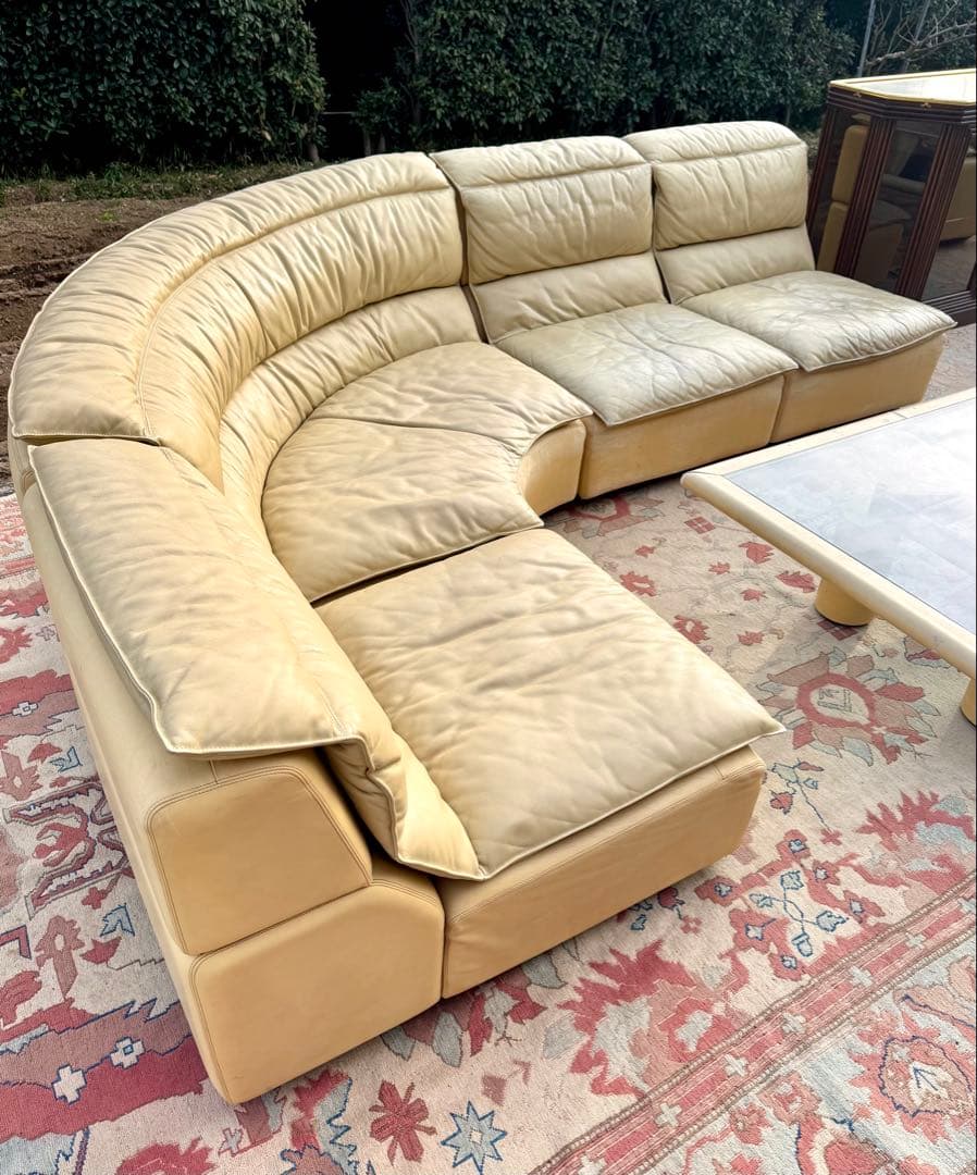 「元700万。今、座れる夢。」ロッシ最高級革ソファ