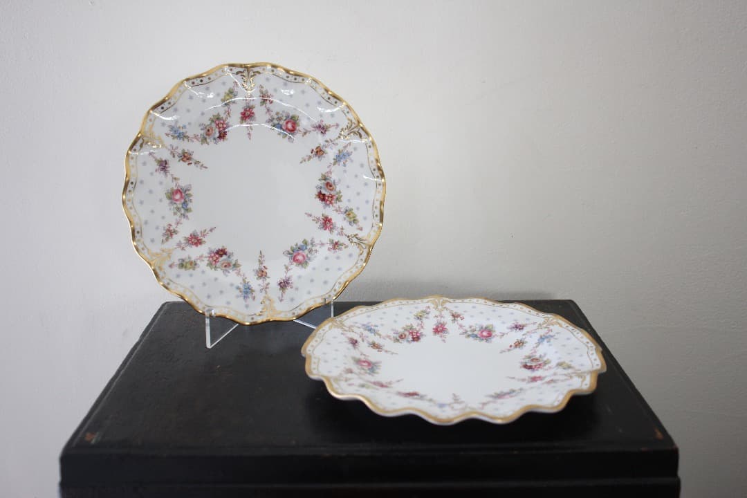 ロイヤルクラウンダービー　ロイヤルアントワネット　２０cmプレート　ペア