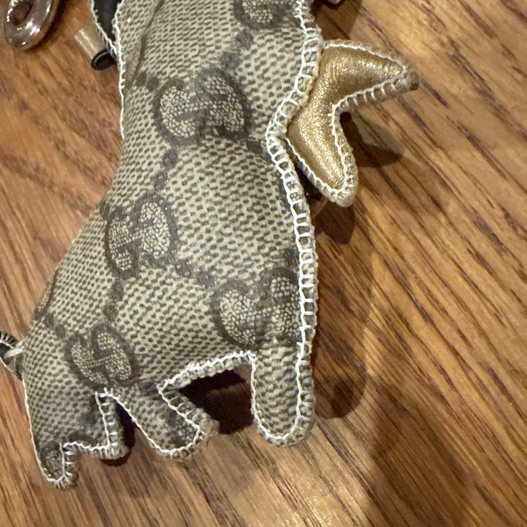 GUCCI グッチ チャーム グッチョリ フレンチブルドッグ GG柄