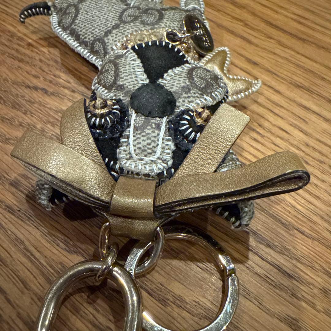 GUCCI グッチ チャーム グッチョリ フレンチブルドッグ GG柄