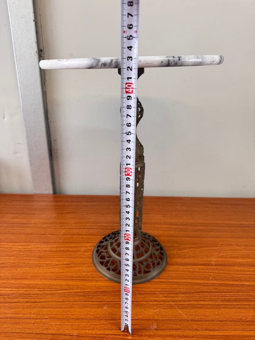 天然大理石天板 装飾サイドテーブル 花台