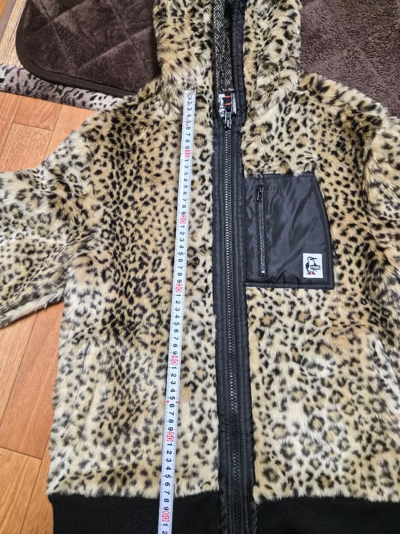 CHUMSヒョウ柄フリースジャケット