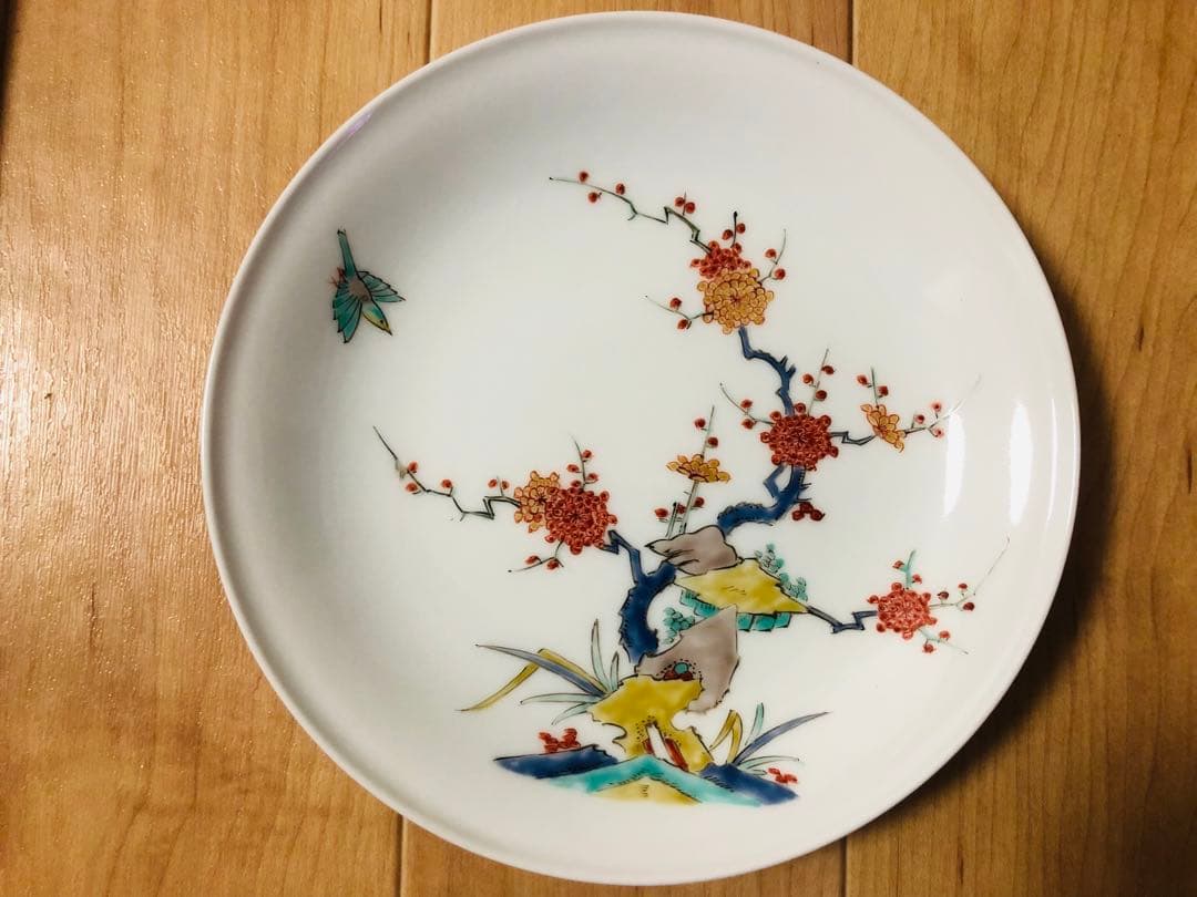 十三代 酒井田柿右衛門   錦　梅鳥文額皿