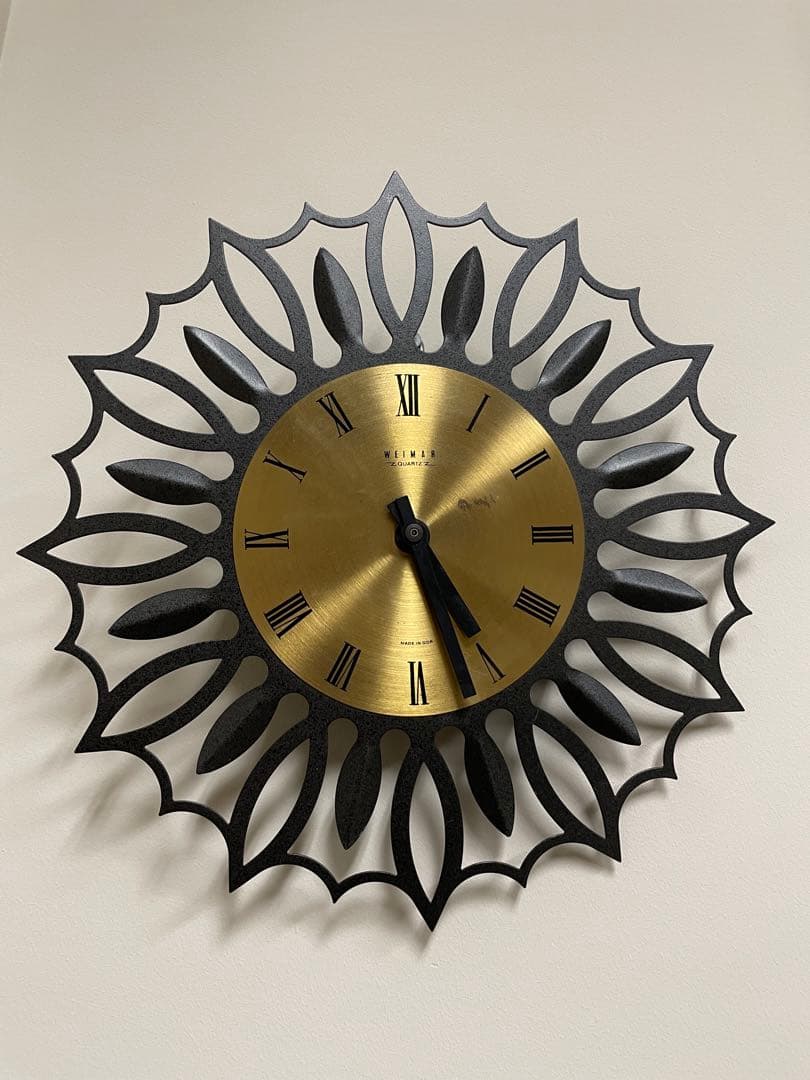 旧東ドイツGDR WEIMAR 壁掛け時計