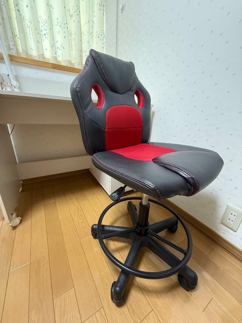 ロフトベッド・デスク付きホワイト 勉強机&椅子