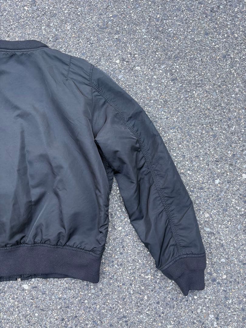 00s ALPHA ma-1 ブラック フライトジャケット ヴィンテージ L