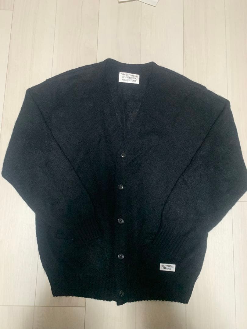WACKO MARIA 22FW モヘアカーディガン ブラック XL