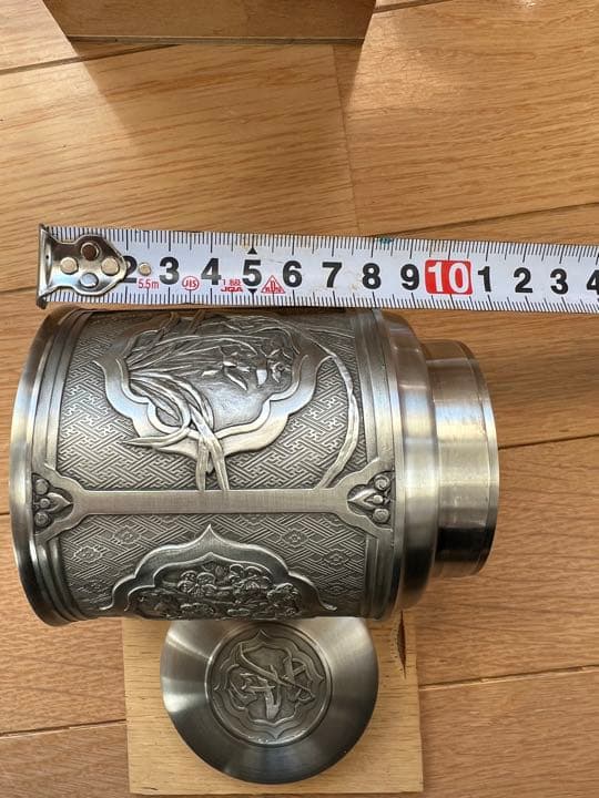 未使用品  Selangor pewter 茶筒　錫　ピューター