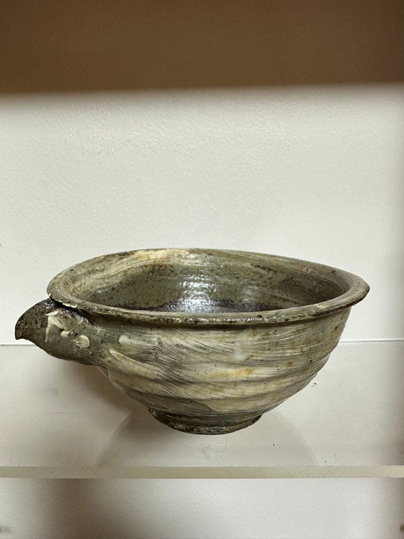 尾形アツシ 縁刷毛目 酒器 片口 ぐい呑み