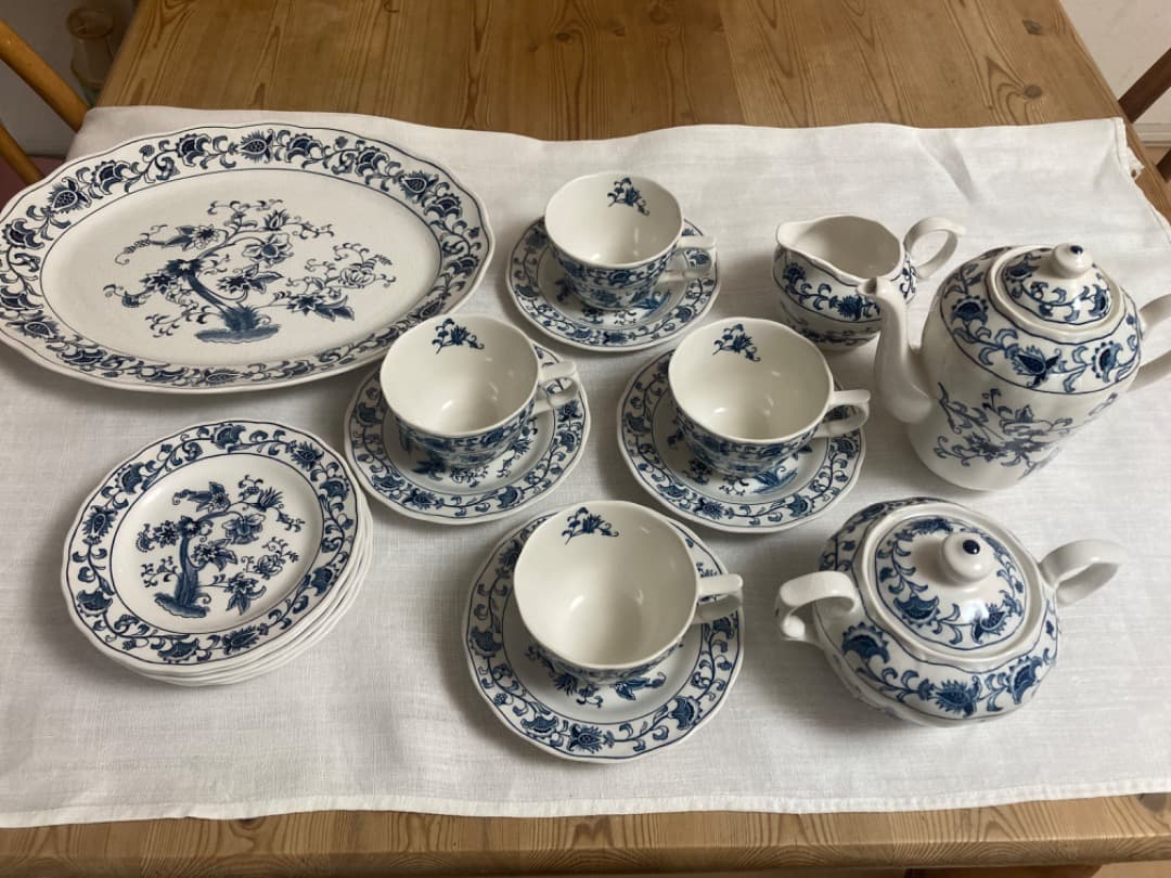 NITTO ニットー　ブルーオニオン　ティーカップ　ポット　セット