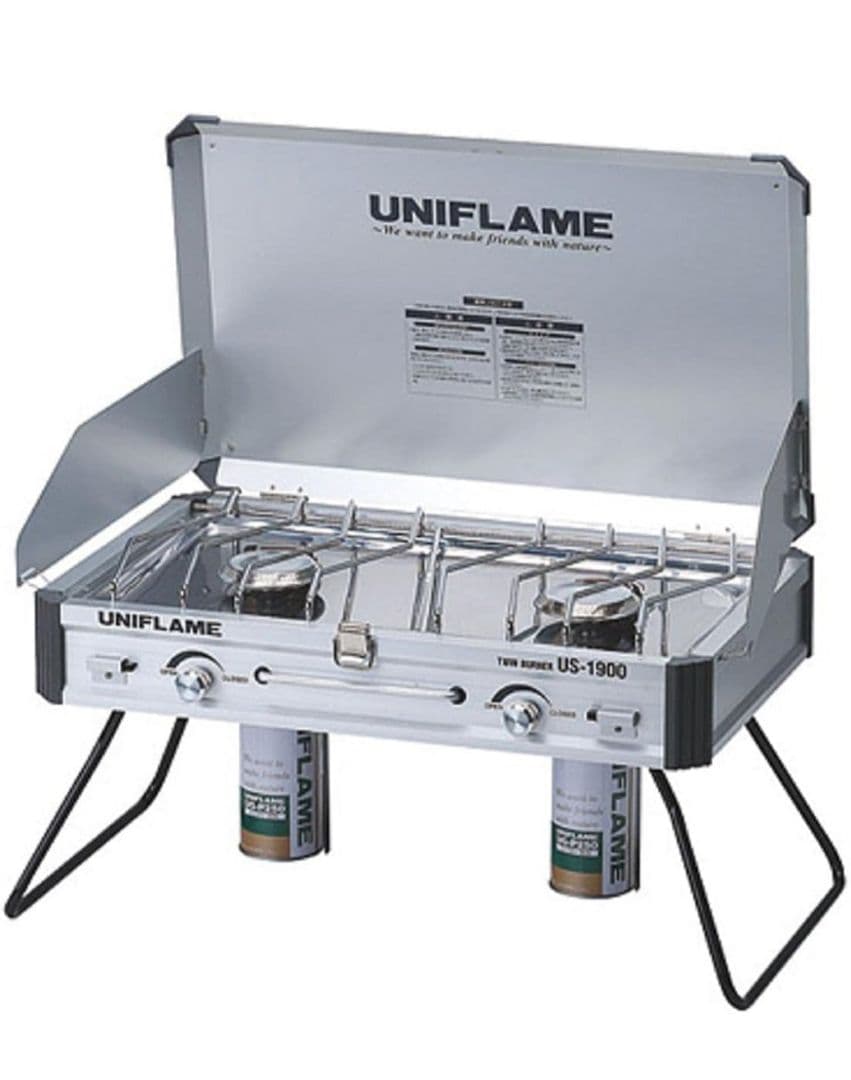 値下げ ユニフレーム ツインバーナー ＆キッチンスタンド