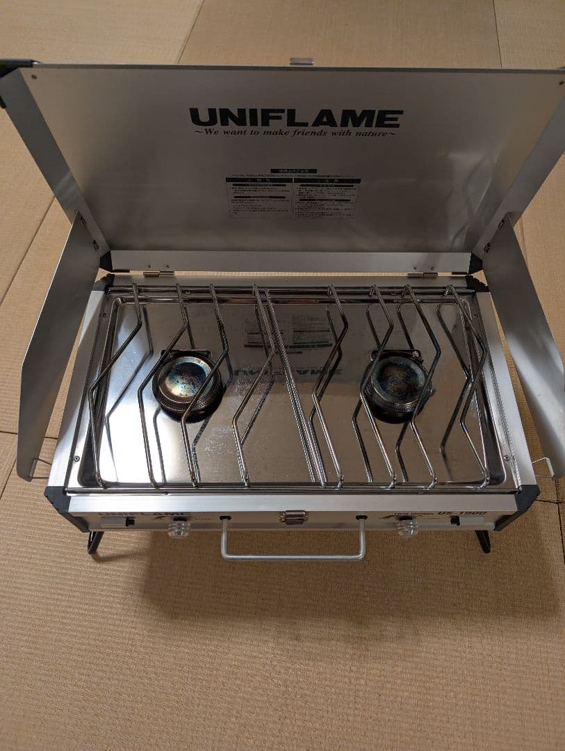 値下げ ユニフレーム ツインバーナー ＆キッチンスタンド