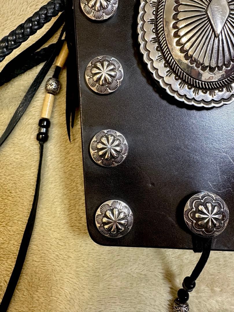 【Bigtwin】レザーコンチョ　メディスン　バッグ 美品