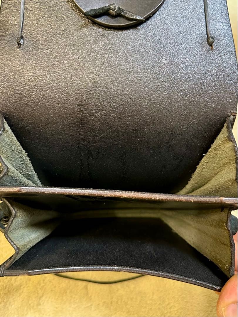 【Bigtwin】レザーコンチョ　メディスン　バッグ 美品