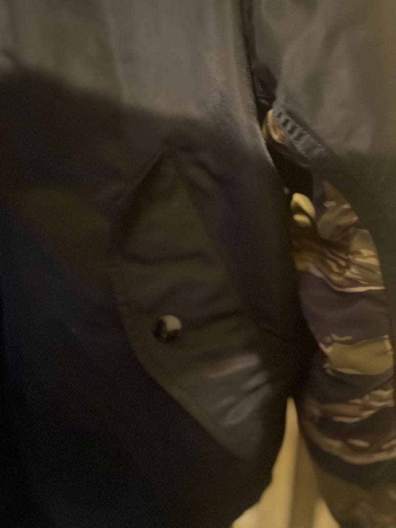 【レア商品❗️】JOURNAL STANDARD別注　MA-1 迷彩柄袖　黒　L