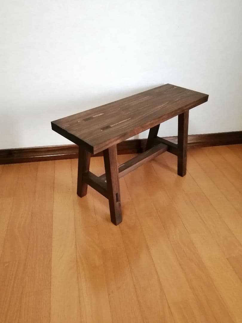 木製フラワースタンド　花台　幅65cm×高さ30cm　スツール　ベンチ　水槽台