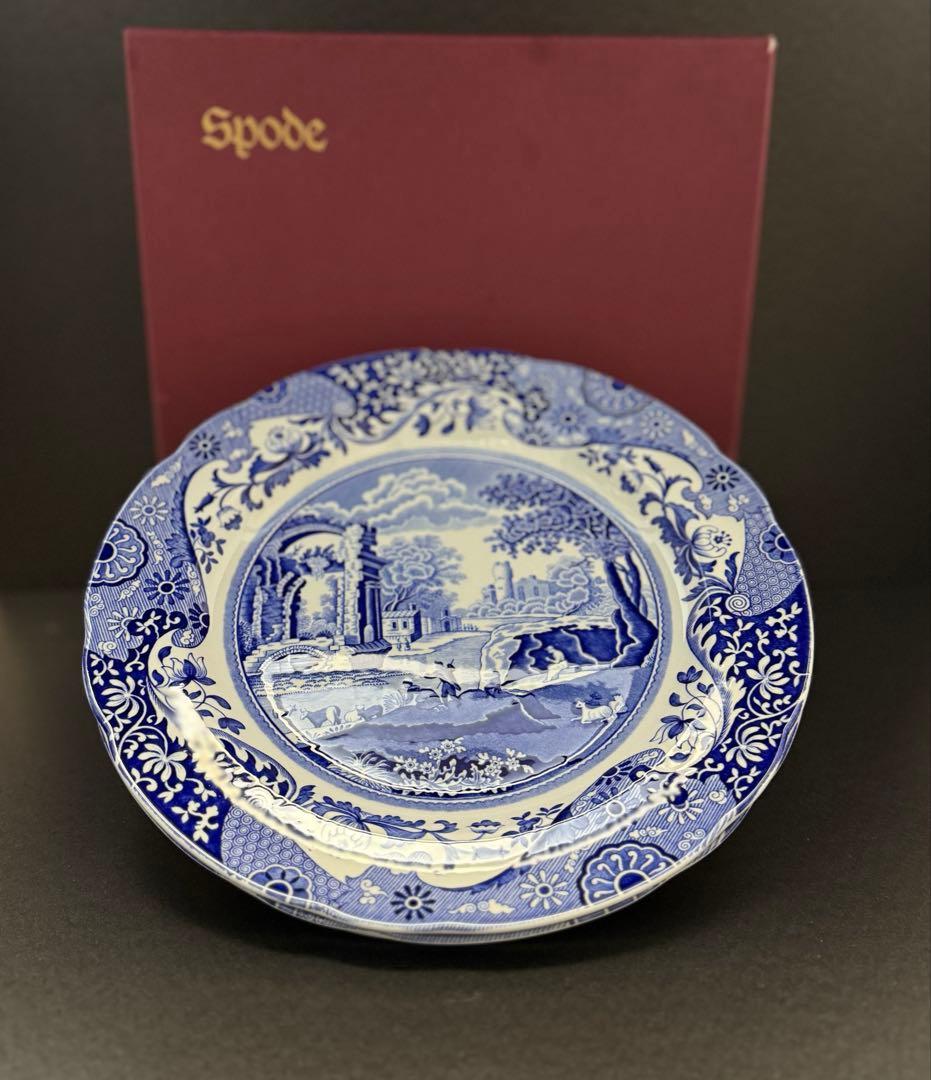 新品　Spode　スポード　ブルーイタリアン　皿　27cm　３枚　ビンテージ品