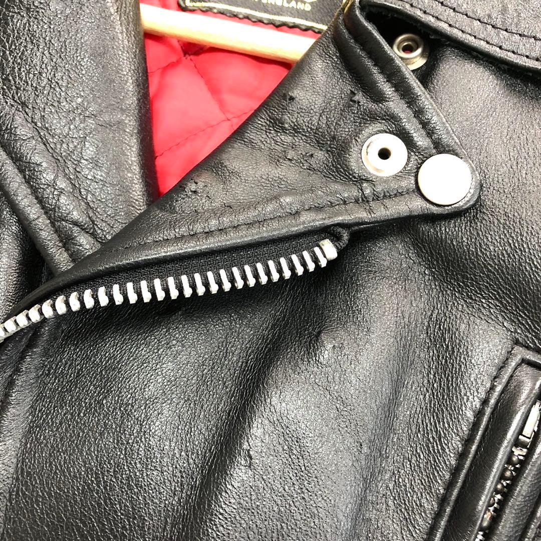 ✨希少✨666 レザージャケット ダブルライダース 死神タグ イングランド製