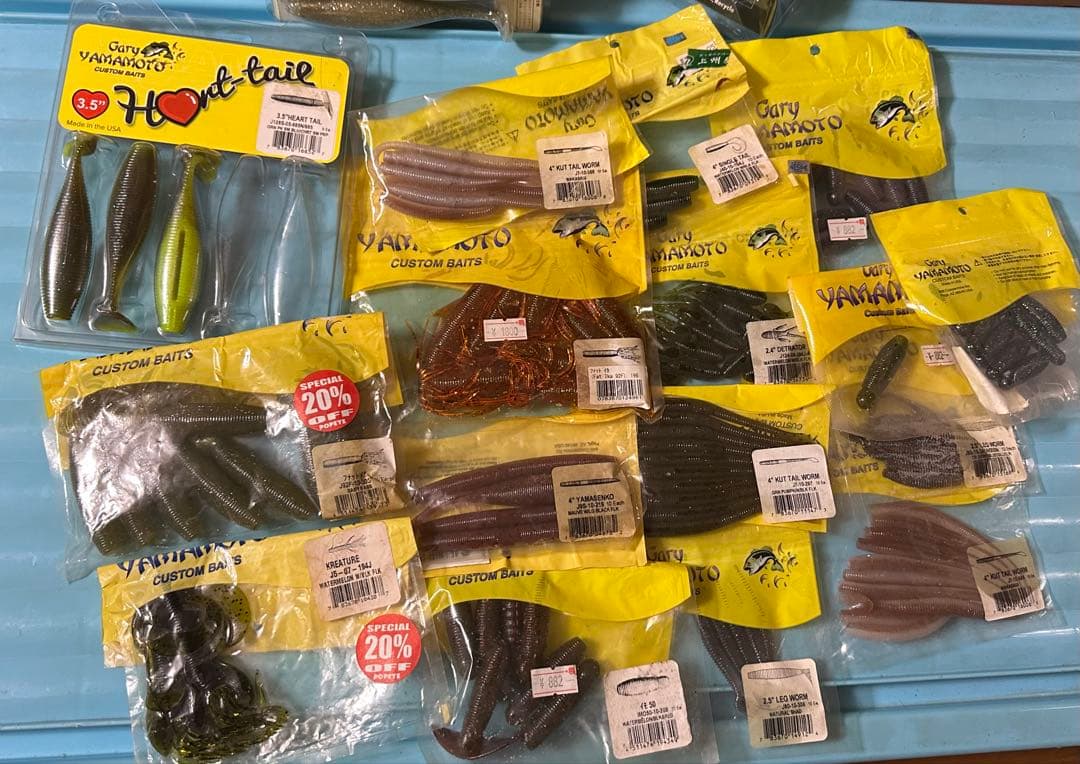 バス釣りワームセット　100袋以上