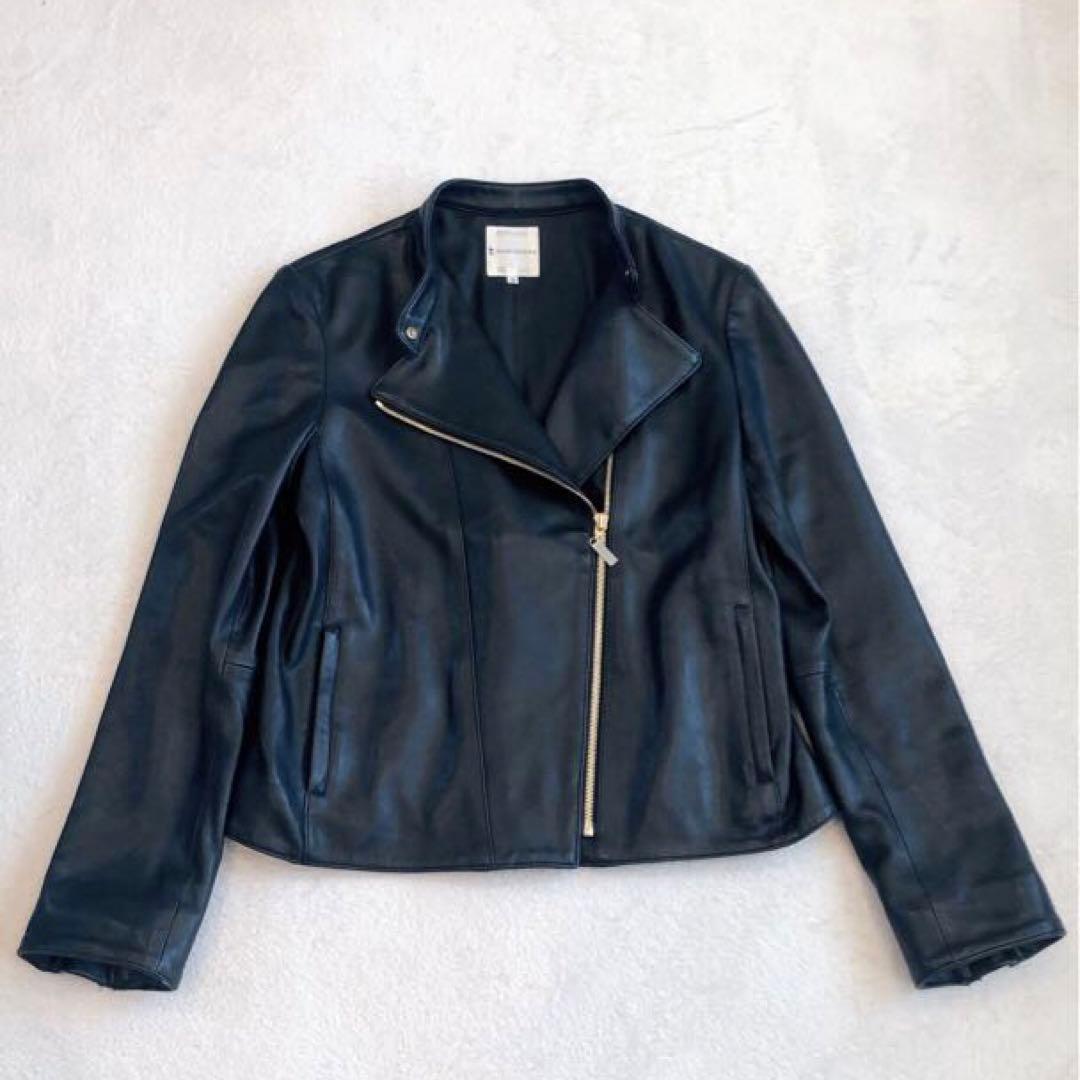 美品✨組曲　羊革　ラムレザー　ジャケット　Lサイズ相当