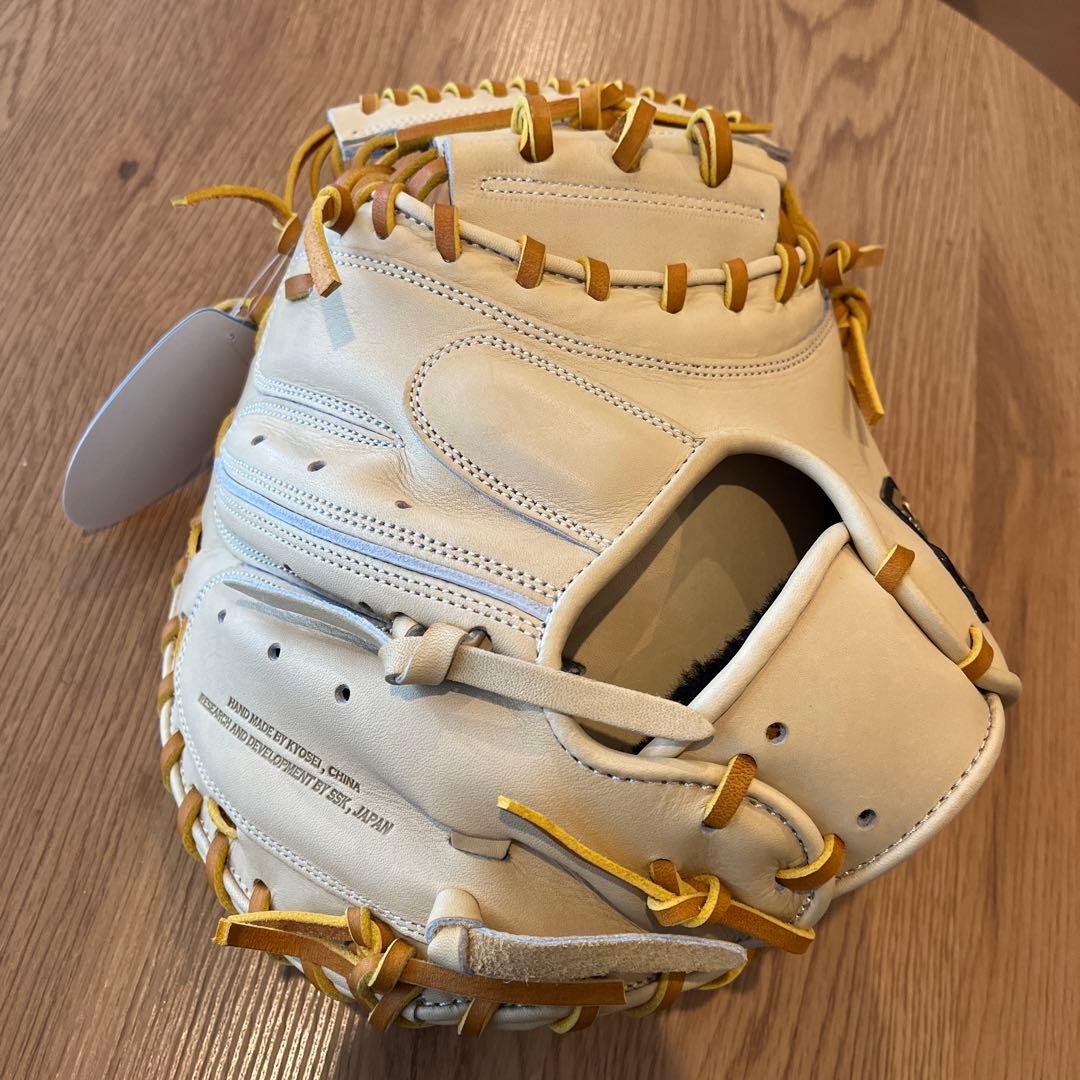 うゆ新品値下げ中硬式用 SSK キャッチャーミット キャメル