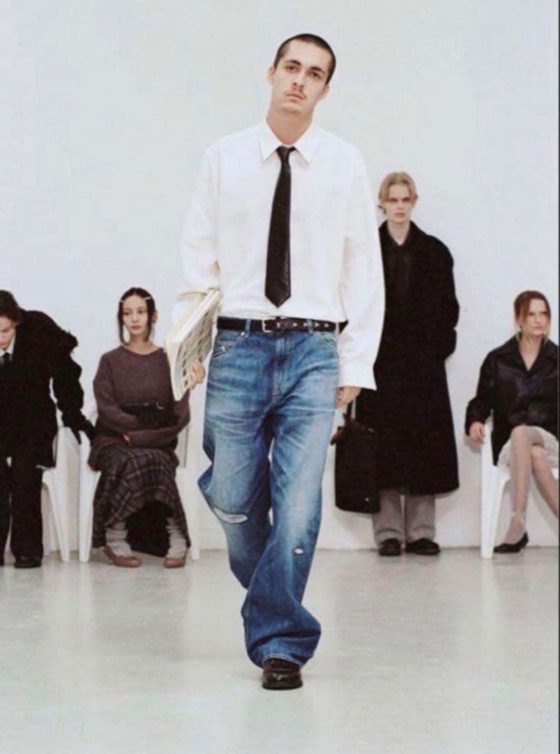 Vintage フェイクレザー　ネクタイ　Sullen OUR’s 成人式