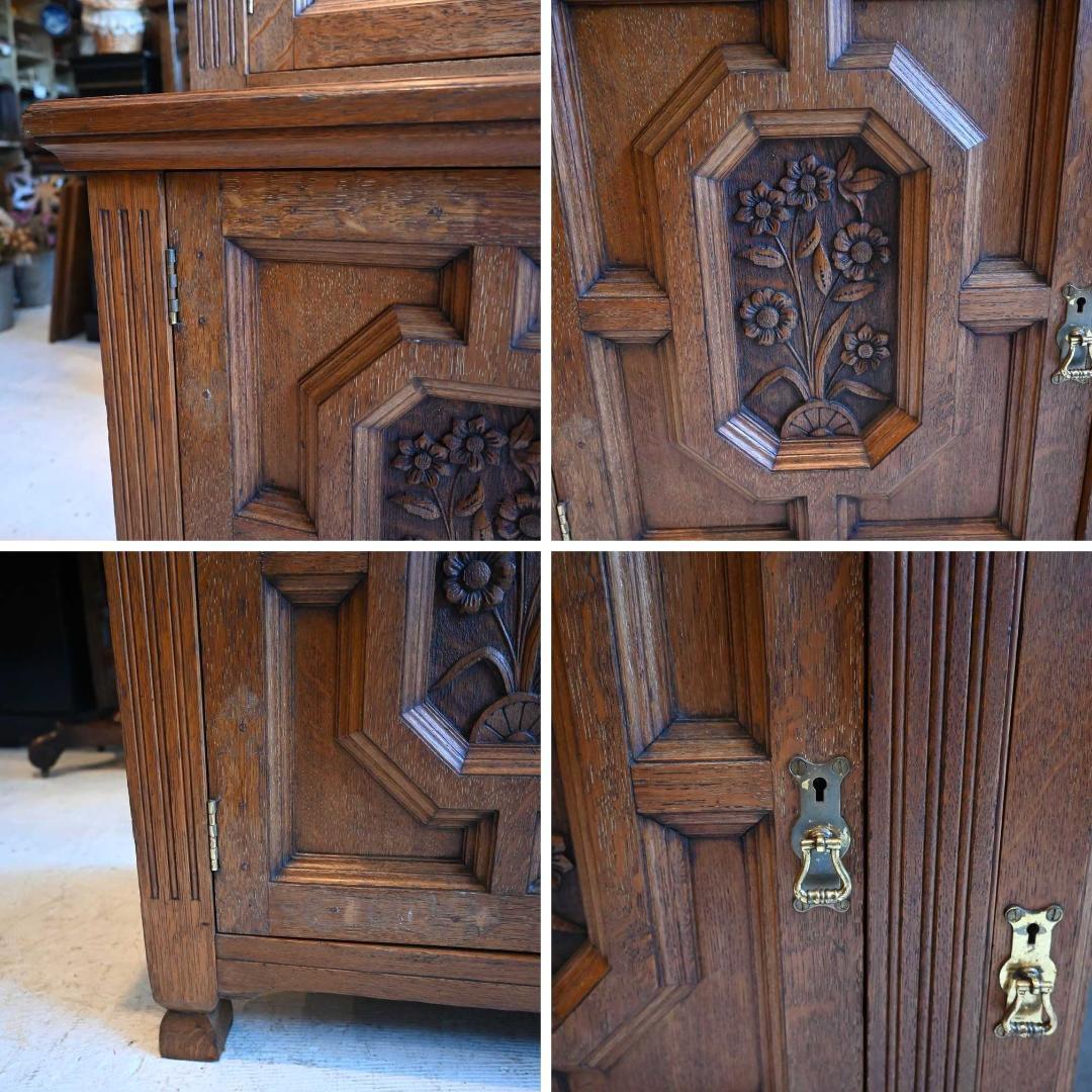 L3705-230 英国アンティーク キッチンキャビネット 食器棚 サイドボード