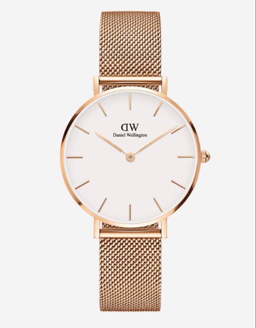 【未使用・美品】Daniel Wellington ゴールドメッシュ腕時計