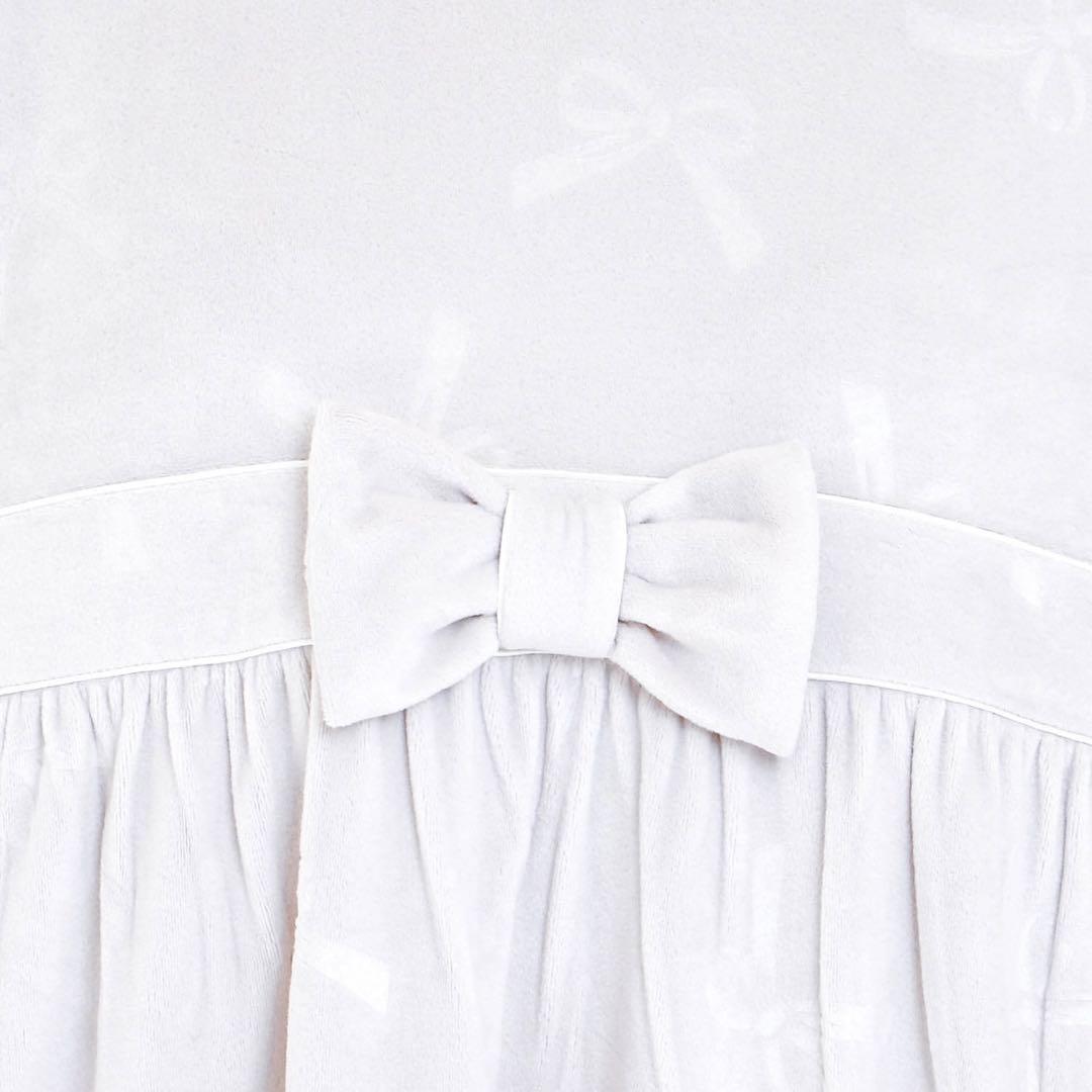 ナルエー ムーンタン スノースムージー リボンエンボスパジャマ M〜L グレー