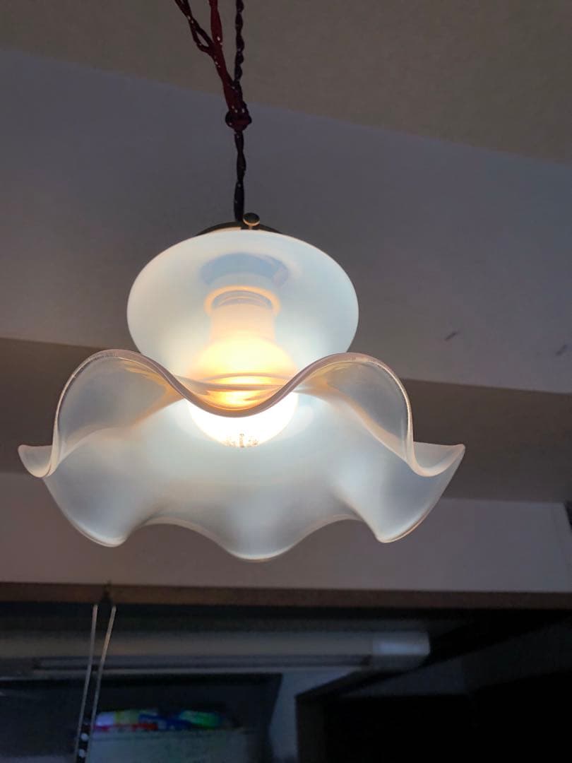 ティエフ 美しい　オパールセント　ガラスシェード 直径19cm