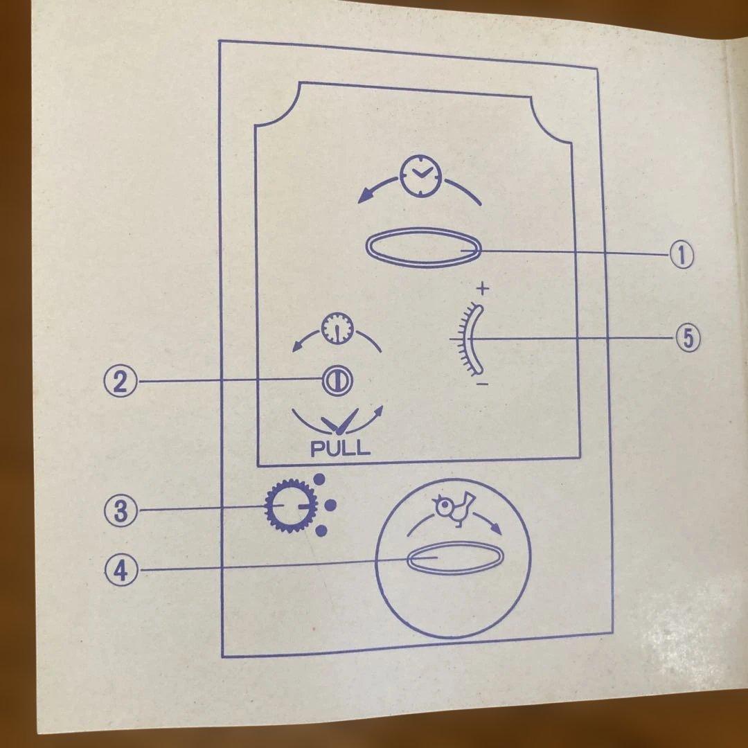 昭和レトロな手巻き目覚まし時計　セイコー ビンテージクロック バードソング