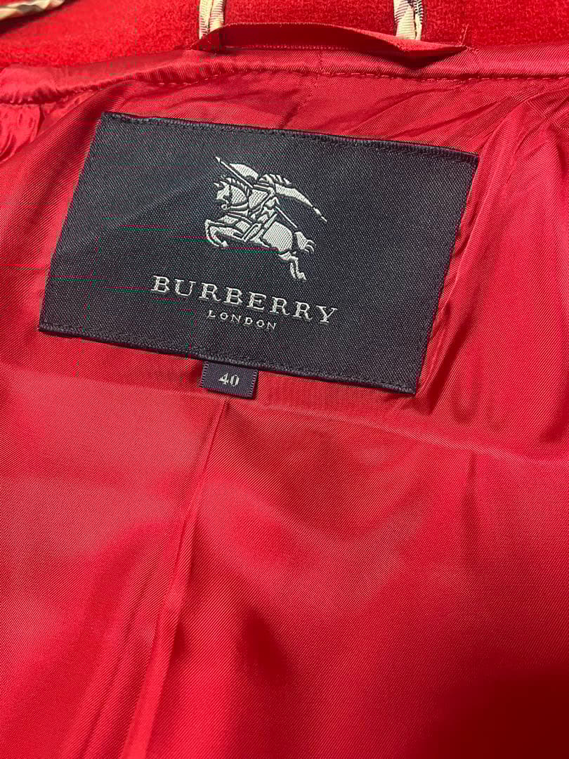 BURBERRY バーバリー ダッフルコート 赤