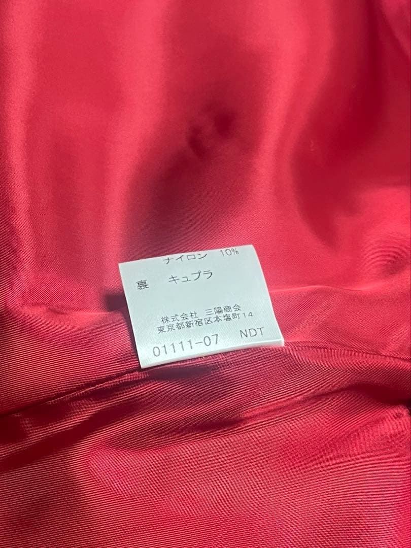 BURBERRY バーバリー ダッフルコート 赤