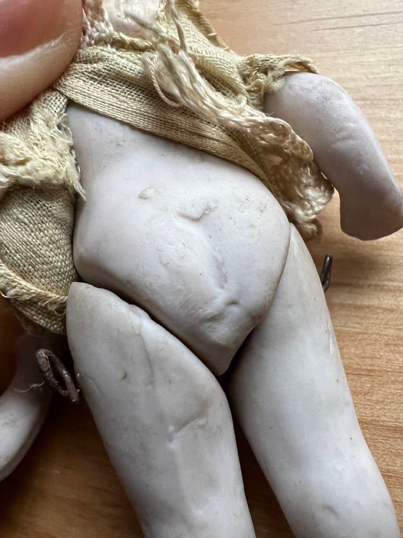 【アンティーク】ドイツ製オールビスクドール 9cm 2体セット