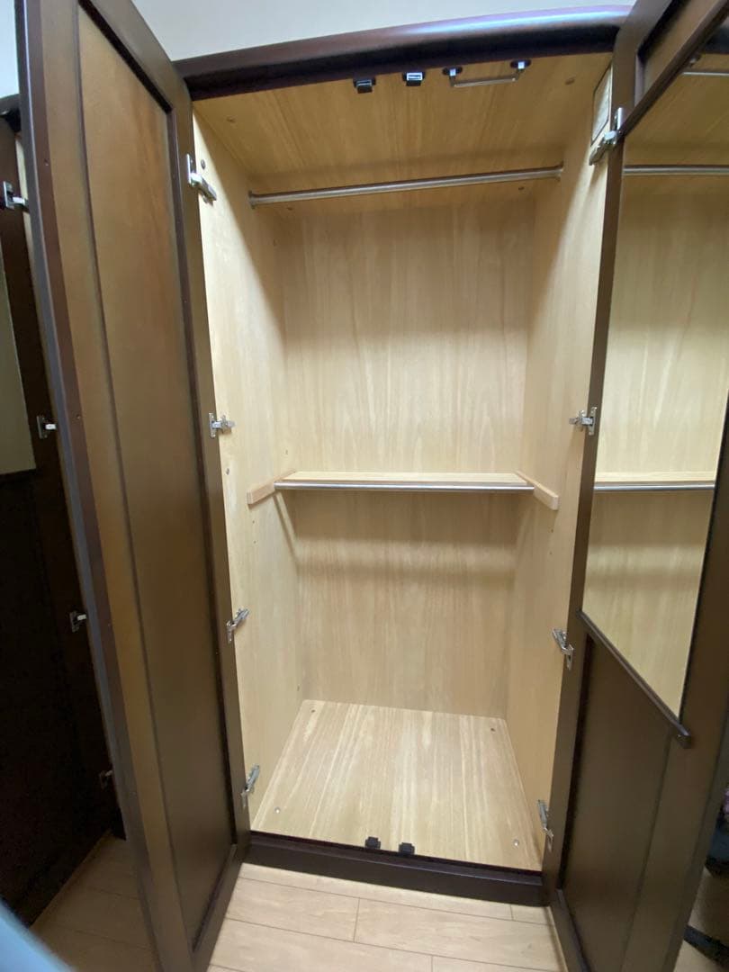 ブラウン クローゼット 婚礼家具