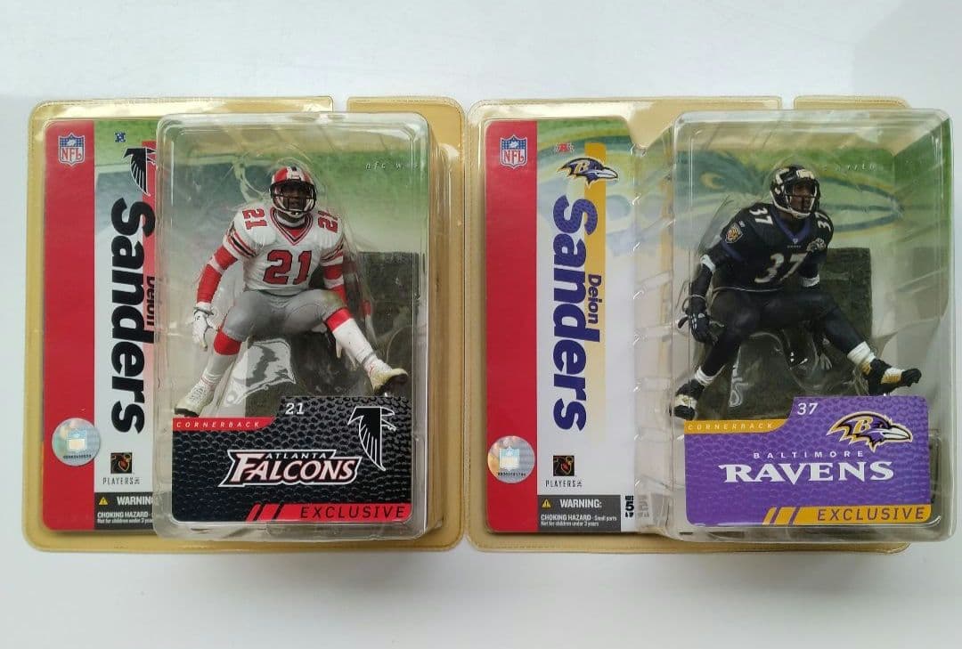 マクファーレンNFL デイオン・サンダース フィギュア 2体セット(貴重！)