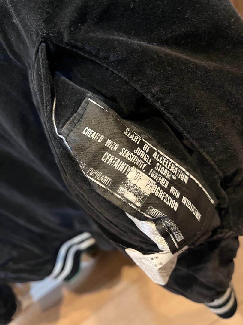 90s JUNGLE STORM 別珍 ベロア 両面 スカジャン 刺繍 鶴 虎